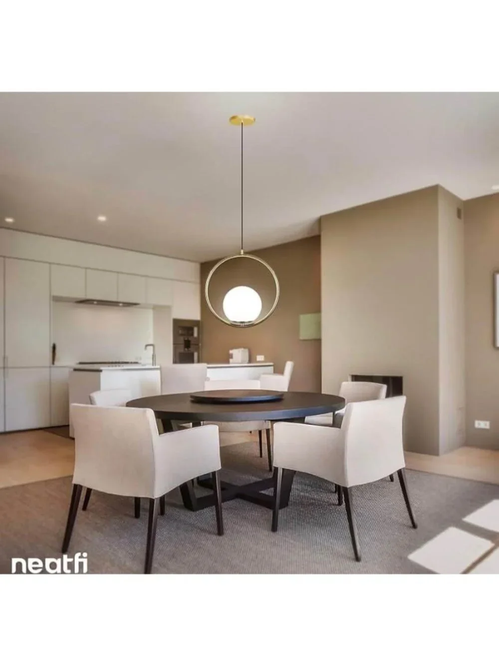 NEW! Neatfi Circular Pendant Light Sophisticated Modern Single Ceiling Hanging